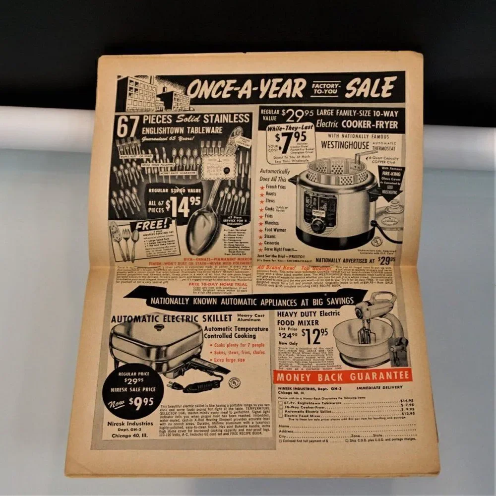 6 Issues The Workbasket Magazine 1956 Vintage Publication Home and Needlecraft